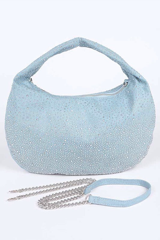 Soft Bling Denim Hobo