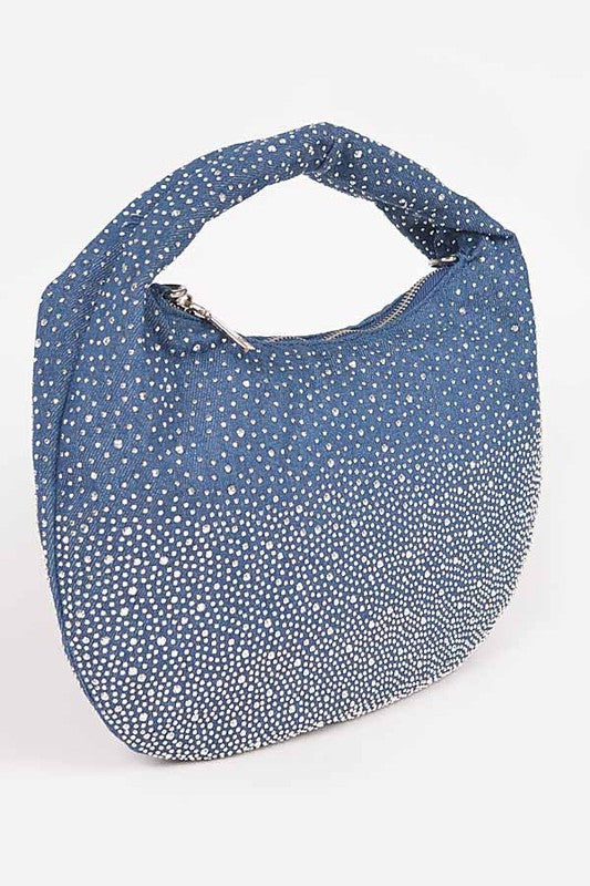 Soft Bling Denim Hobo