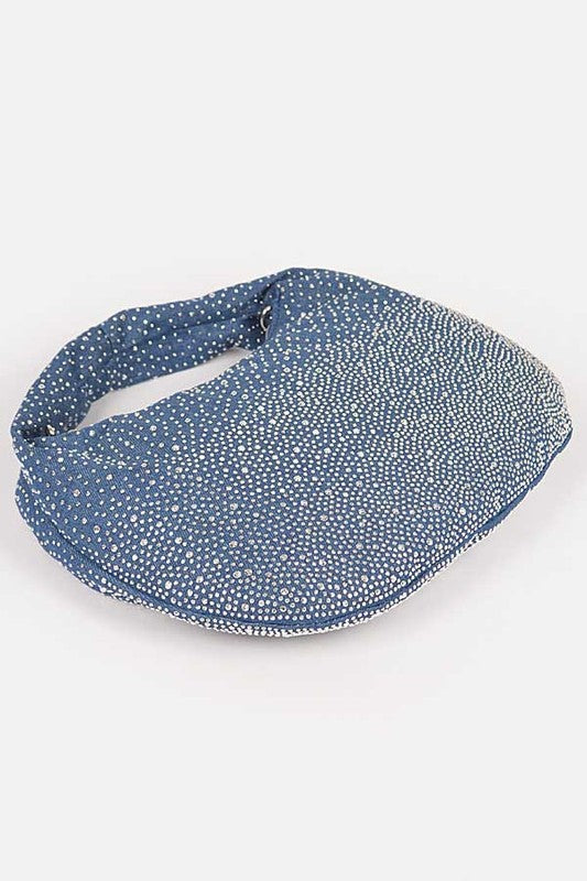 Soft Bling Denim Hobo