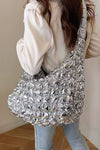 Big Bubble Metallic Crossbody Bag