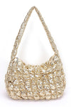 Big Bubble Metallic Crossbody Bag