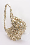 Big Bubble Metallic Crossbody Bag