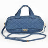 Cha Cha Quilted Denim Top Handle Bag