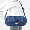 Cha Cha Quilted Denim Top Handle Bag