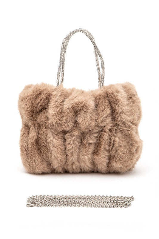 Pretty Good Faux Fur Tote Bag