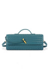 Suede Top Handle Fringe Bag