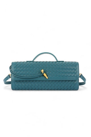 Suede Top Handle Fringe Bag