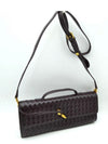 Weaved Top Handle City Clutch