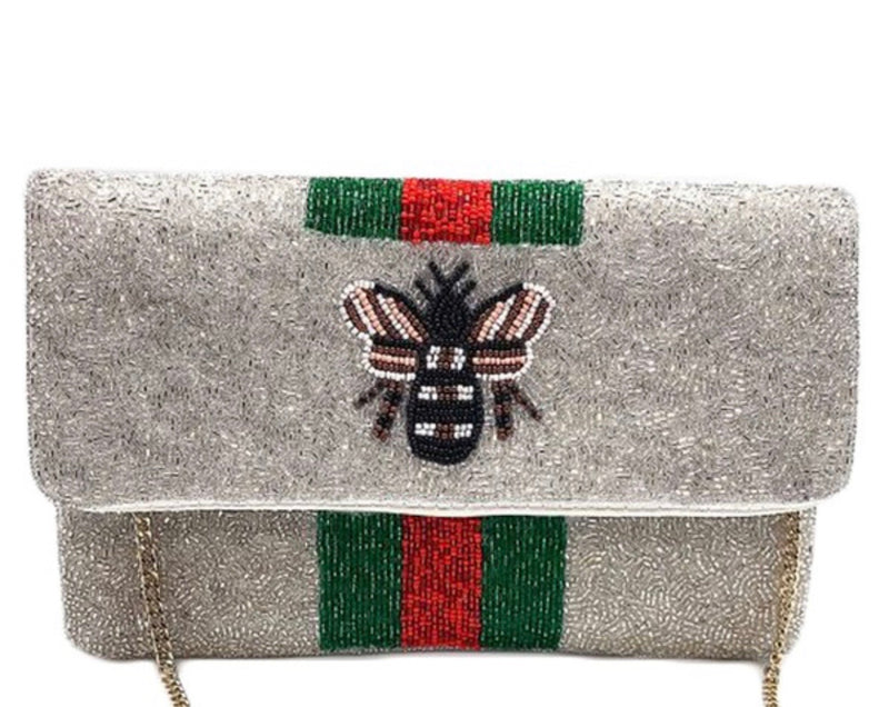 Beaded best sale bee clutch